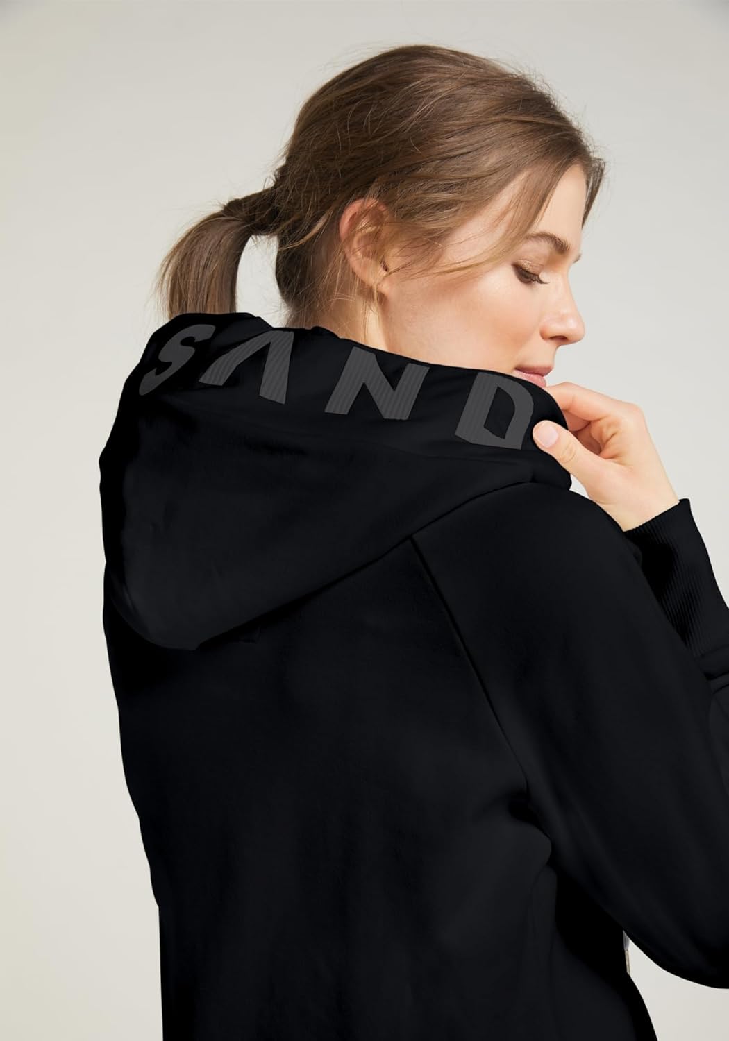 Elbsand Kelda Damen Sweatjacke mit Kapuze, Zip-Jacke, Reissverschluss XS Quartz, XS Quartz