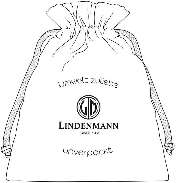 LINDENMANN Anzug-Ledergürtel Herren, Anzug-Gürtel Herren 35 mm breit Rindleder schwarz Bundweite 85