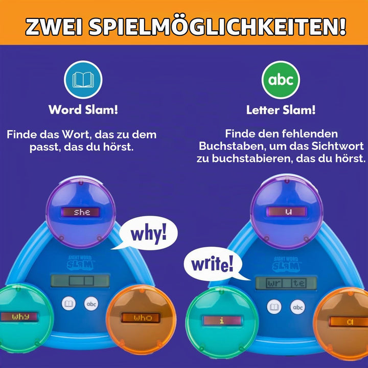 Learning Resources EI-8434 Slam, ab 5 Jahren, über 185 englische Sight Words Lernen, 2 Modi, elektro