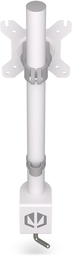 ENDORFY Atlas Single Onyx White, stabile Monitorhalterung, bis zu 27 Zoll, grosser Höhenverstellwink