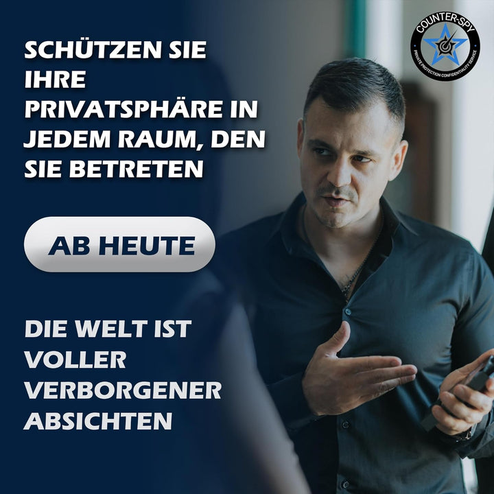 Wanzen Detektor Anti-Spy – RF Scanner für Versteckte Kamera, GPS Tracker & Abhörgeräte, Signal Detek