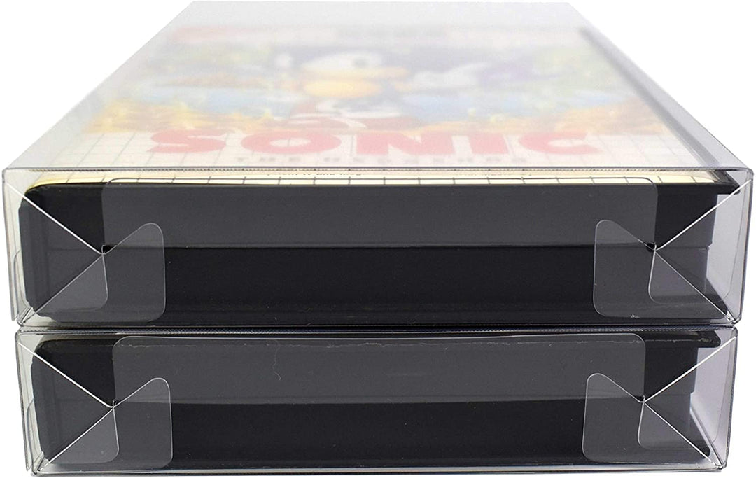 Link-e : 10 X Kunststoff Schutzhulle fur Spielbox Kompatibel mit SEGA Megadrive/Genesis und Master S