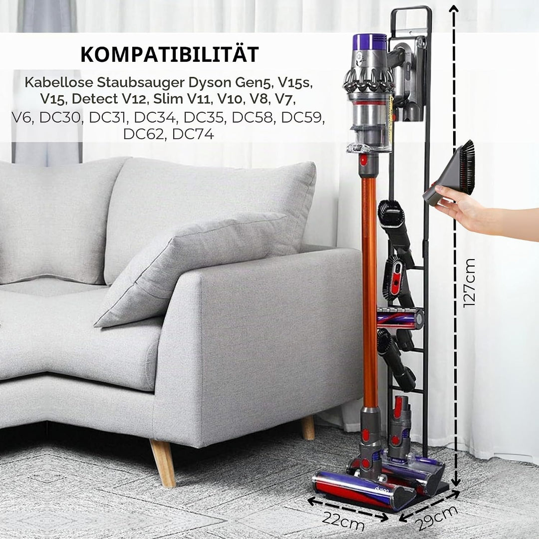 MORANGO Staubsaugerhalter kompatibel mit Dyson V15 V12 V11 V10 V8 V7 V6 - DC45/ DC35/ DC58/ DC59/ DC