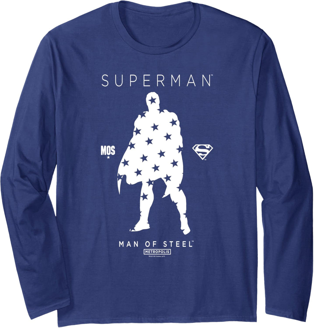 Superman Star Silhouette Langarmshirt