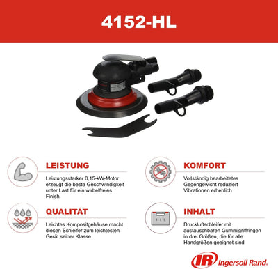 Ingersoll-Rand Rand Exzenterschleifer 4152-HL, Verbundswerkstoff 150 mm (6'') Pneumatischer mit Klet