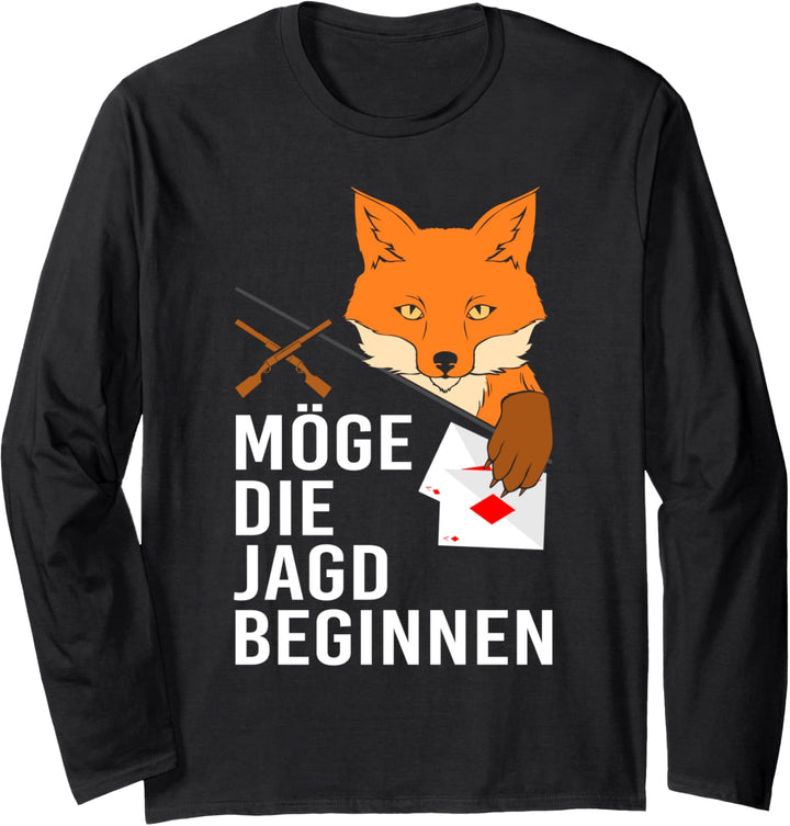 Möge die Jagd beginnen! Füchse fangen Doppelkopf Fuchs Langarmshirt