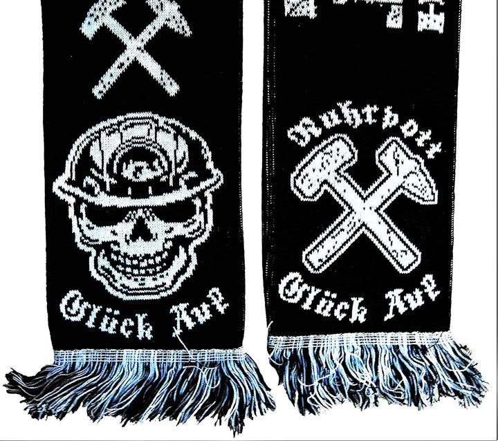 Ruhrpott (Strickschal) - HIER KOMM ICH WECH -, Fussballschal, Kult-Schal, Souvenirschal