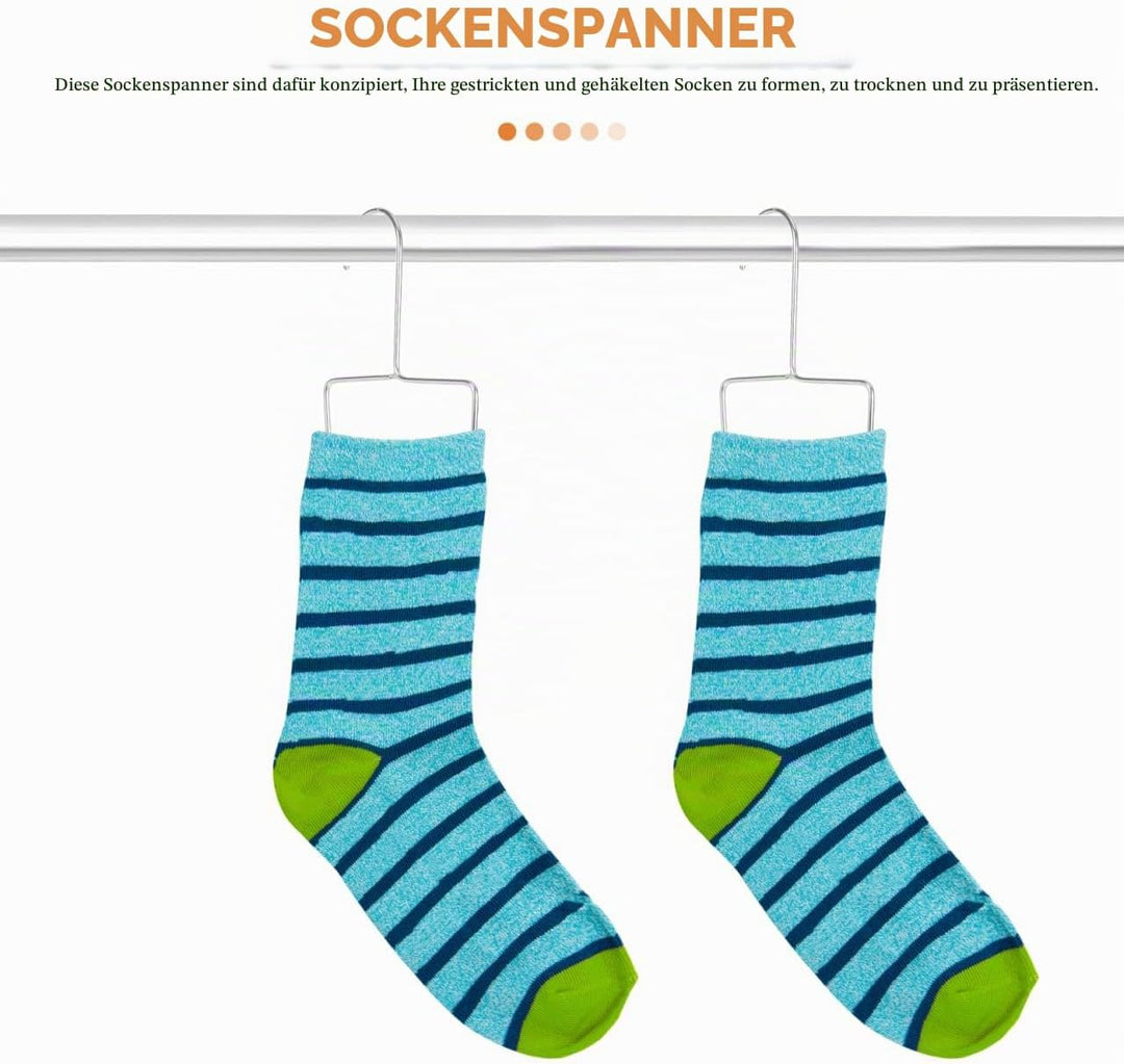 Angoily 6 Stück Metall Sockenspanner Für Strick- Und Häkelstrümpfe Formstabiler Sockentrockner Und D