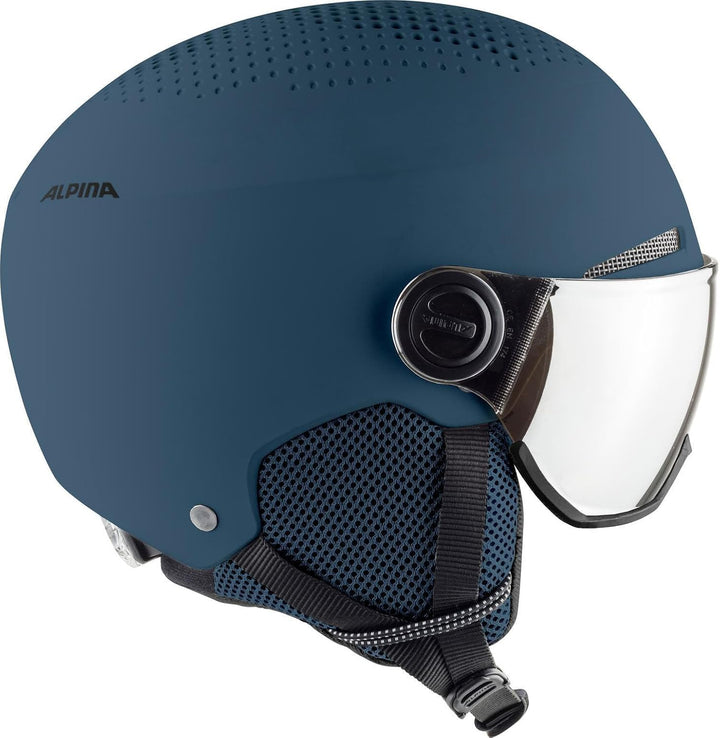 ALPINA ARBER VISOR Q-LITE - Hochwertiger & Leichter Skihelm Mit Kontrastverstärkendem Visier Für Erw