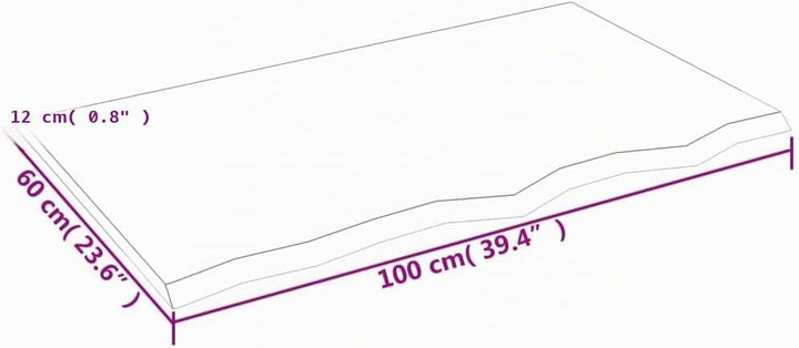 vidaXL Waschtischplatte, Multifunktional Arbeitsplatte mit Naturkante, Waschtischkonsole Tischplatte