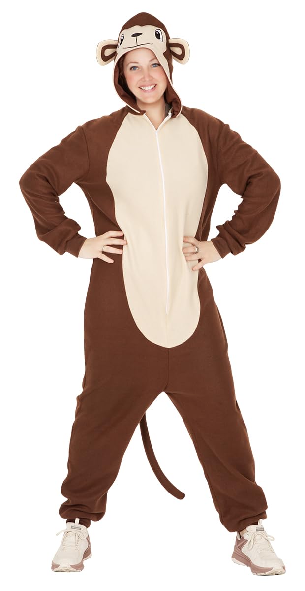 Rubies Overall für Erwachsene, Herren und Damen, Jumpsuit mit Kapuze und Schwanz, Kostüme für Karnev