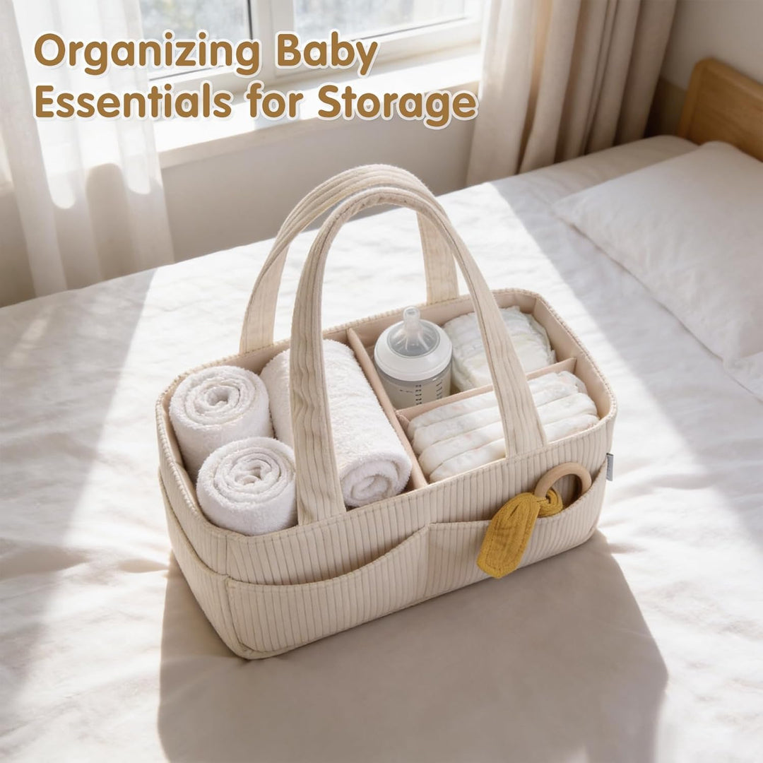 Wickelkorb Organizer, Baby-Aufbewahrungskorb für Wickeltisch, Wickelorganizer, Baby-Diaper-Caddy-Org