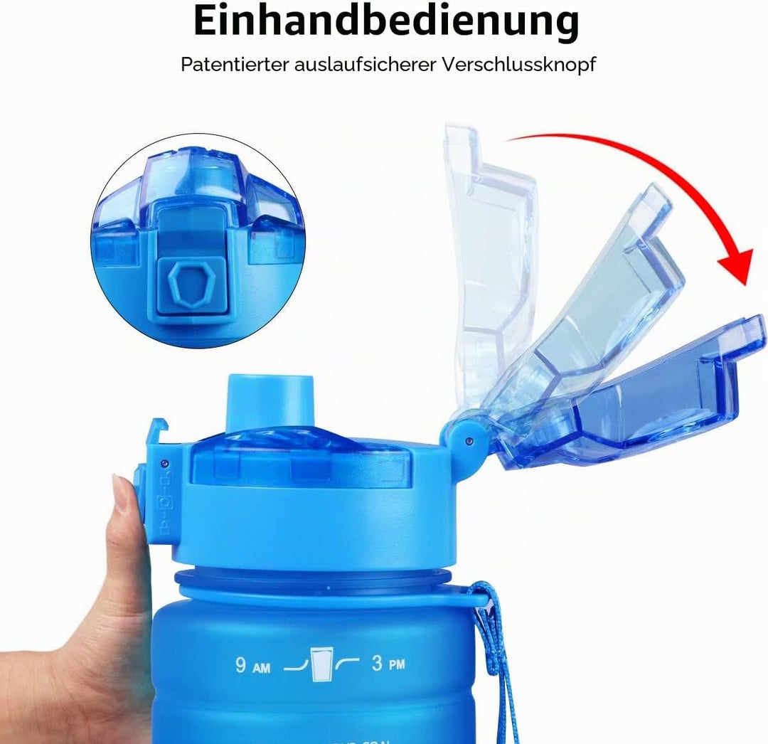 Zounich Trinkflasche Kinder Auslaufsichere 1L/700ml/500ml-BPA frei trinkflaschen Sport Tritan Kunsts