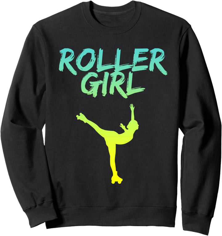 Roller Girl Rollkunstlauf. Mädchen rollergirl Summer Edition Sweatshirt
