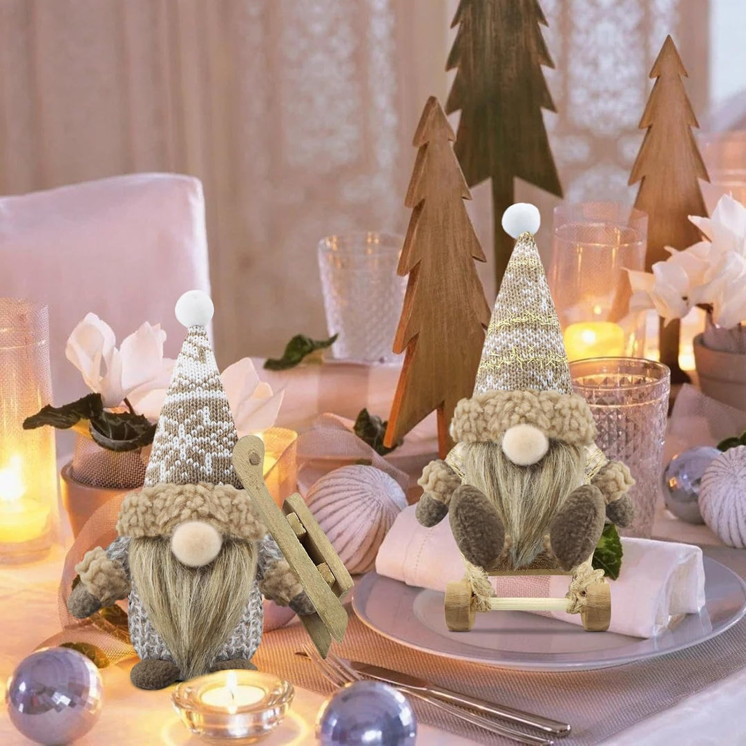 Gehydy Weihnachtswichtel Figuren 3er Set Weihnachtsdeko Wichtel Weihnachten Deko Wichtel Zubehör Dek