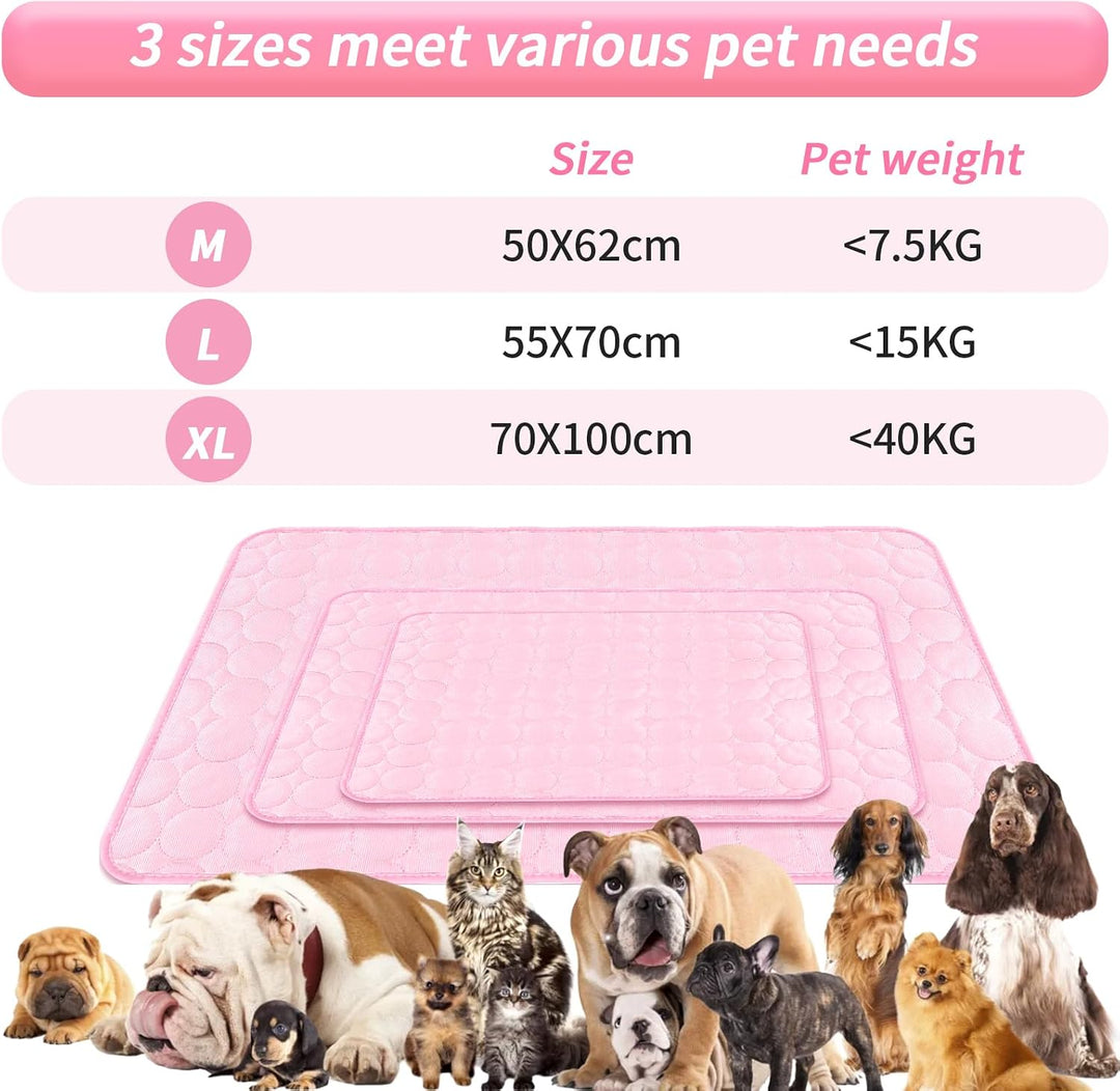 Kühldecke für Hunde Katzen 70×55cm Hundedecke Kühlend Kühlmatte Kalter Hund Katzen Spiel und Kühlmat