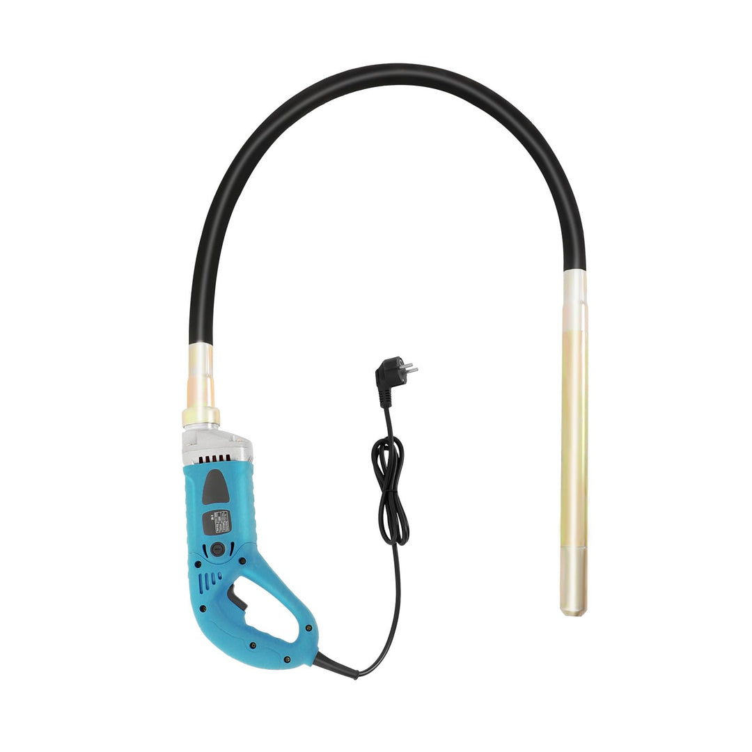 Betonrüttler, 1300W 220V Rüttelflasche mit 1,5m Vibrationsstab (Ø35mm), 4300rpm Beton Rüttelplatte,