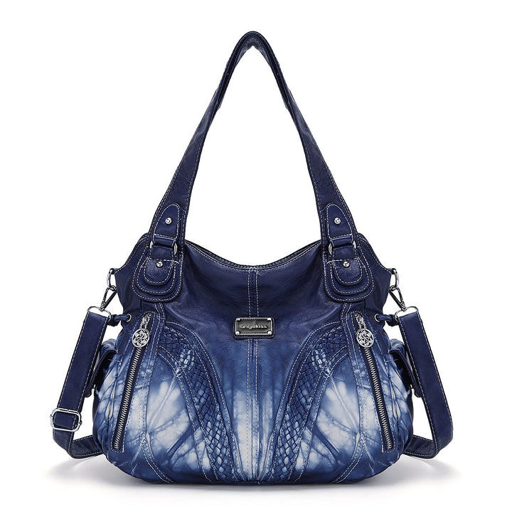 Angel Kiss Handtasche Damen Schultertasche Multifunktionale Umhängetaschen Wasserdicht PU Veganes Le