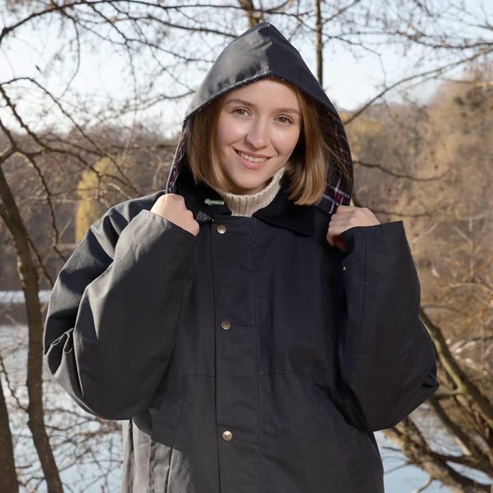 Romneys Original englische Wachsjacke Country - Robuste Wind- und wasserdichte Regenjacke inklusive