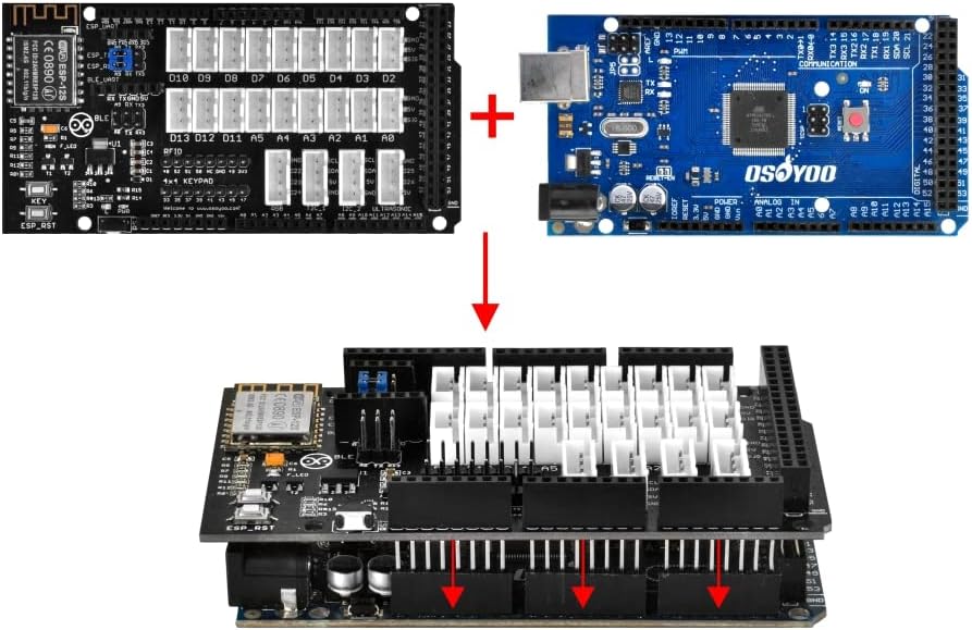 OSOYOO IoT Wooden House Learner Kit for Arduino, Smart Home Electronic STEM Starter Set Learning Int