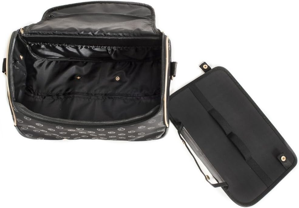 Grosse Damen Kosmetiktasche, XXL-Reisekoffer, Elegante Blossom Kollektion B003, B003