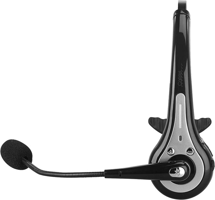 Callstel Headset mit Schwanenhals: 2er Pack Profi-Mono-Headset mit Bluetooth, Geräuschunterdrückung