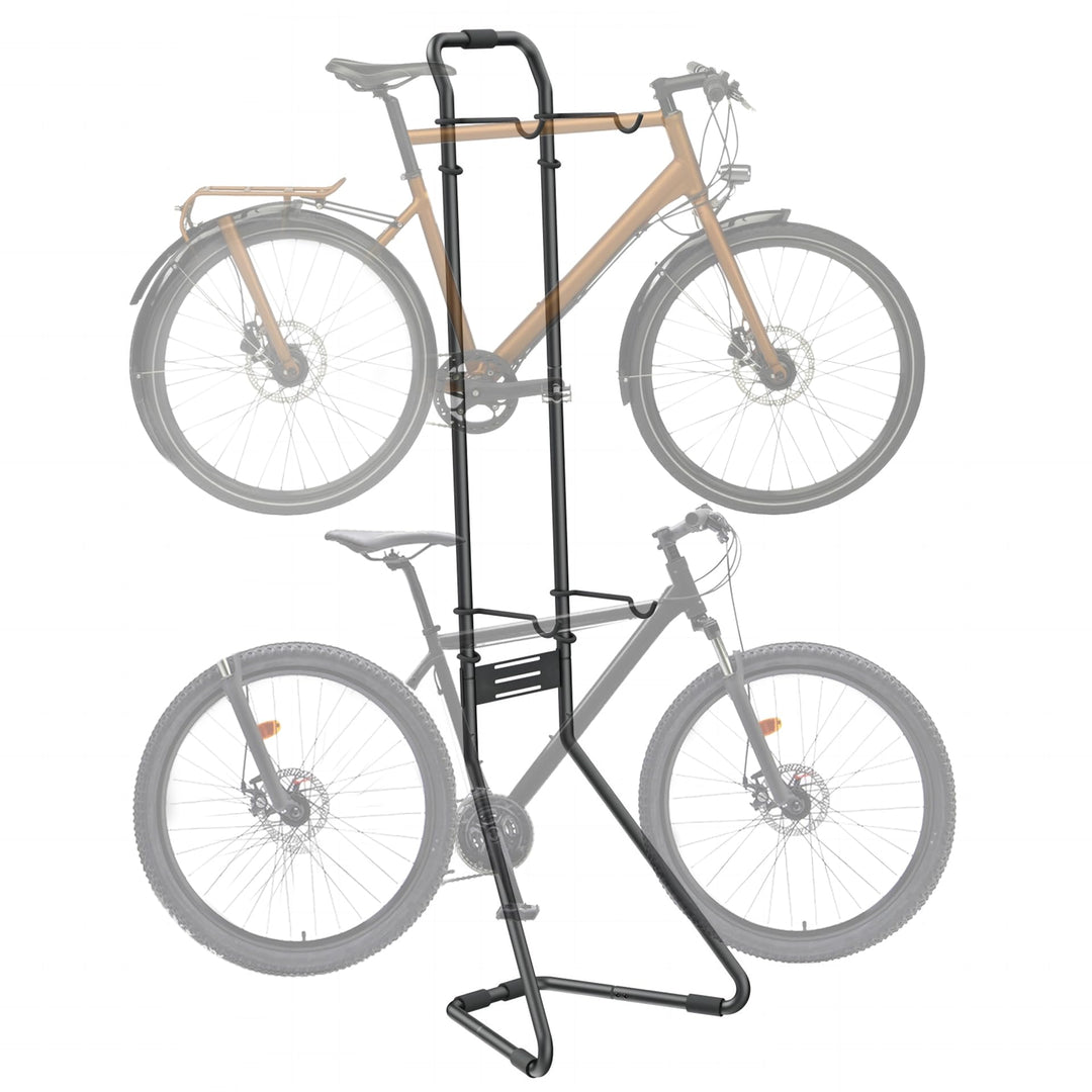 Mimoke Fahrradständer Boden Für 2 Fahrräder Schwerkraft Fahrradhalter voll einstellbare Wandhalterun