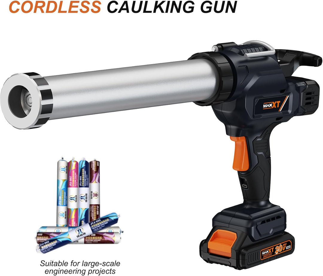 MAXXT kartuschenpresse akku, 20V 2500N, 0,8-8mm/s Ausgabegeschwindigkeit, 600ml/20Oz Kartuschengröss