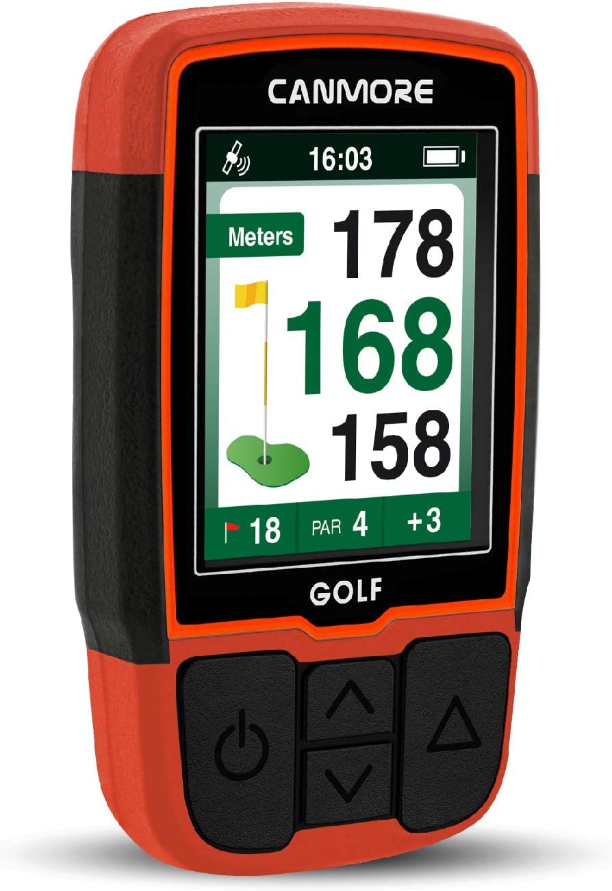 Canmore HG200 Golf-GPS – Wasserdichtes 2-Zoll-Vollfarbdisplay mit über 41.000 wichtigen Golfplatzdat