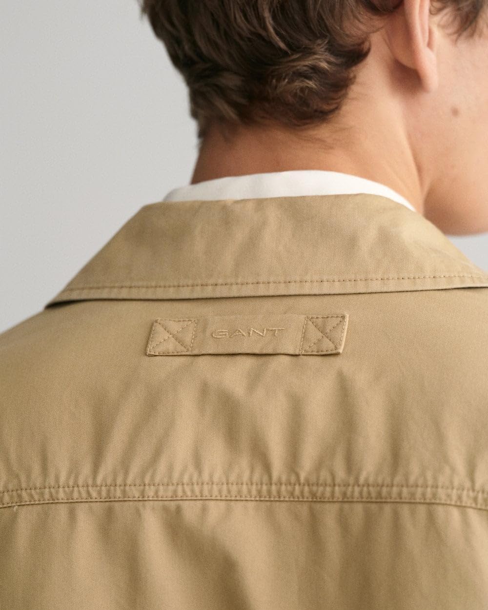 GANT Herren Cotton Windcheater Jacke M DARK KHAKI, M DARK KHAKI