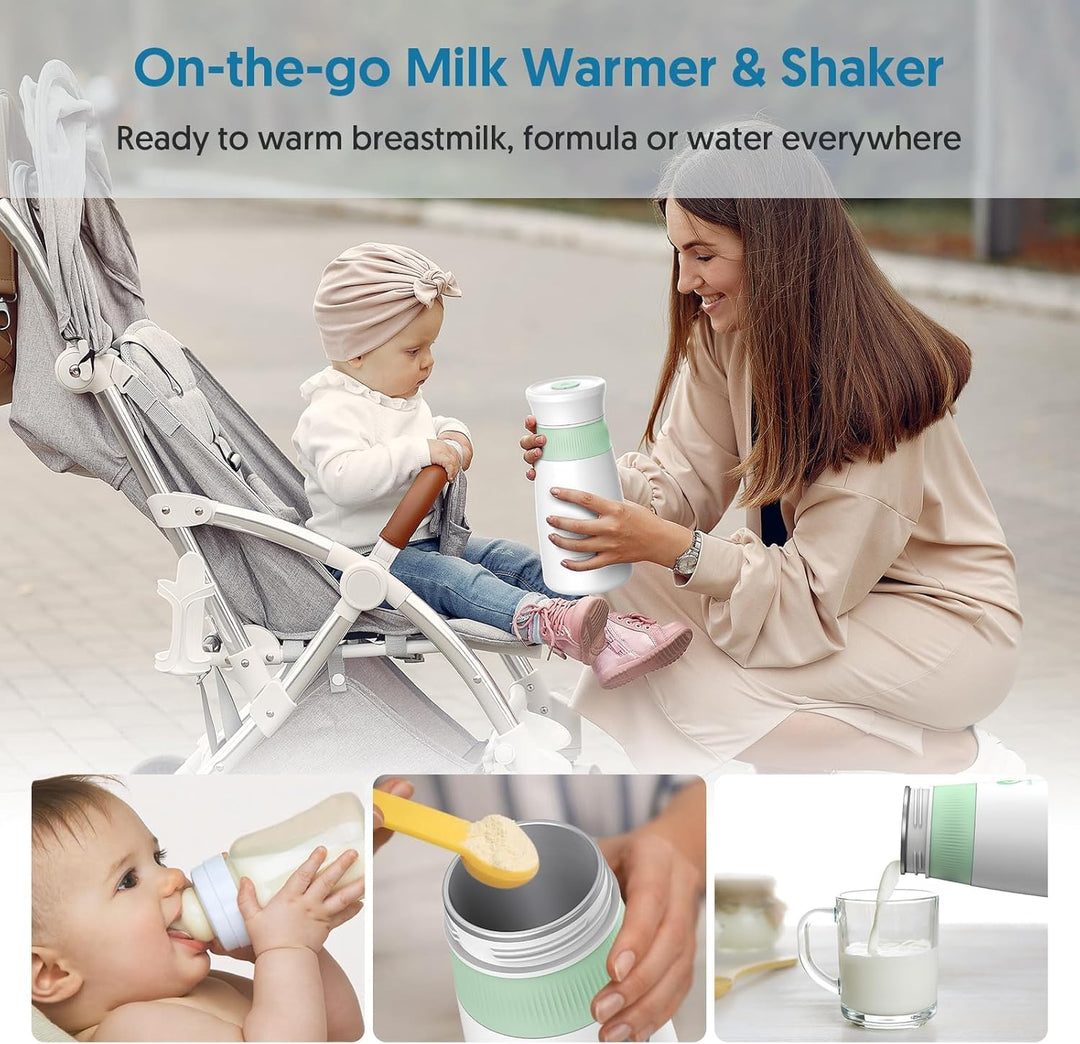 Bellababy Flaschenzubereiter für Babys, Flaschenwärmers,Bottle Warmer Tragbar,Schneller Flaschenwärm