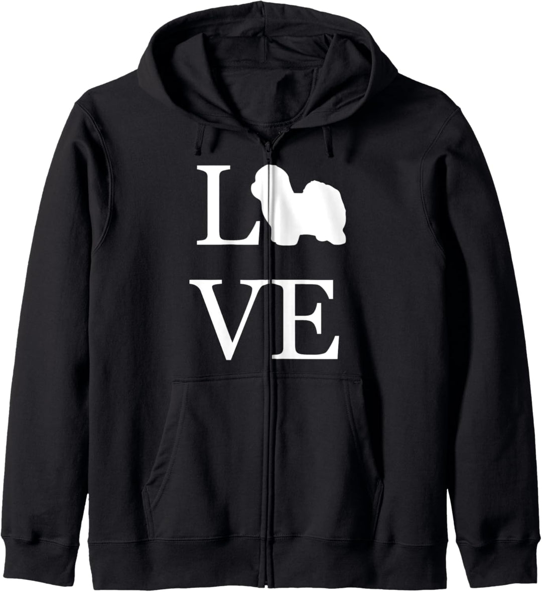 Hundebesitzer "I Love Coton De Tulear", Weiss Kapuzenjacke