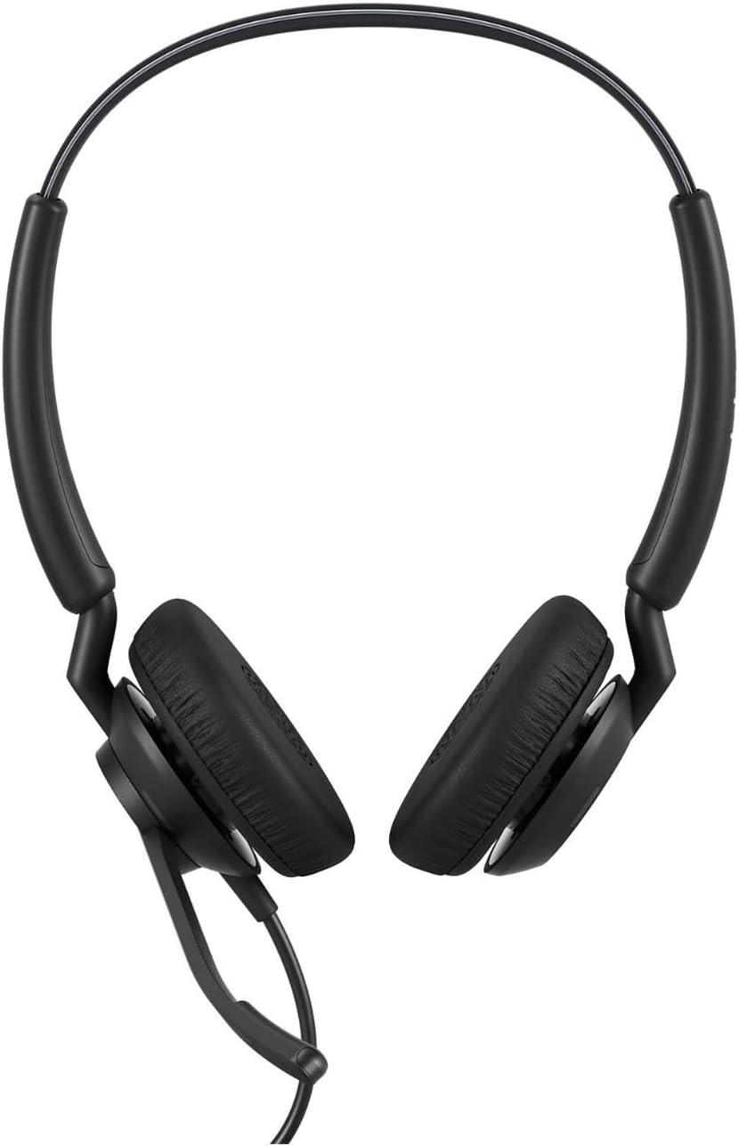 Jabra Engage 40 kabelgebundenes Stereo-Headset mit Inline Anrufsteuerung, geräuschunterdrückender 2-