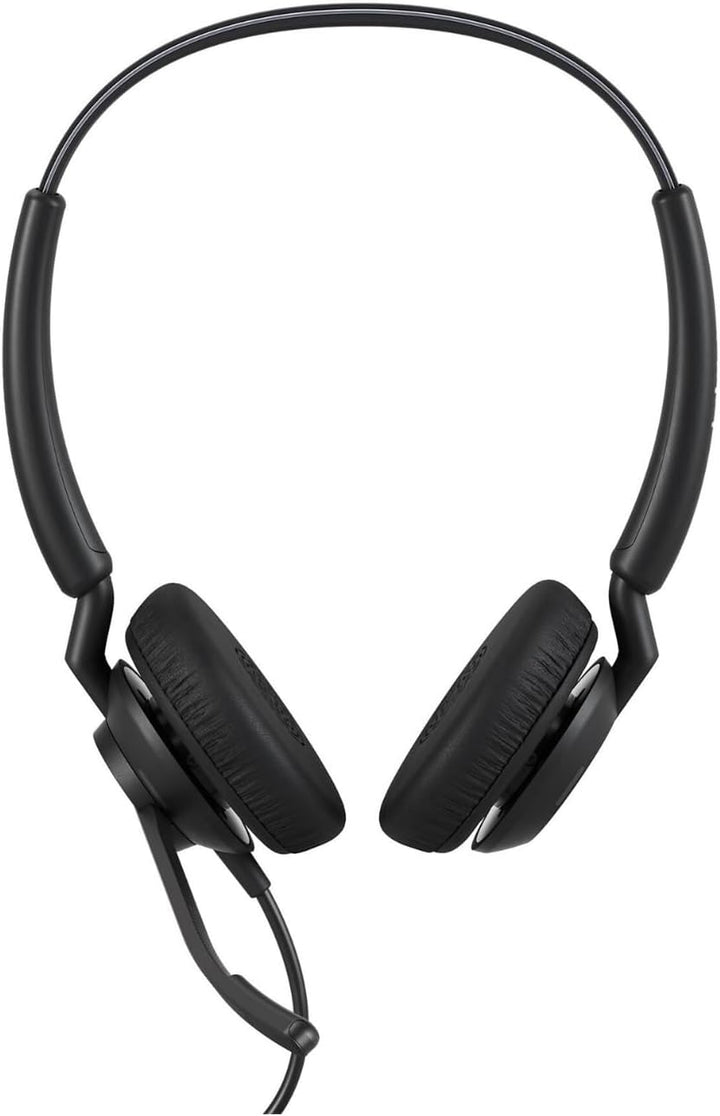 Jabra Engage 40 kabelgebundenes Stereo-Headset mit Inline Anrufsteuerung, geräuschunterdrückender 2-