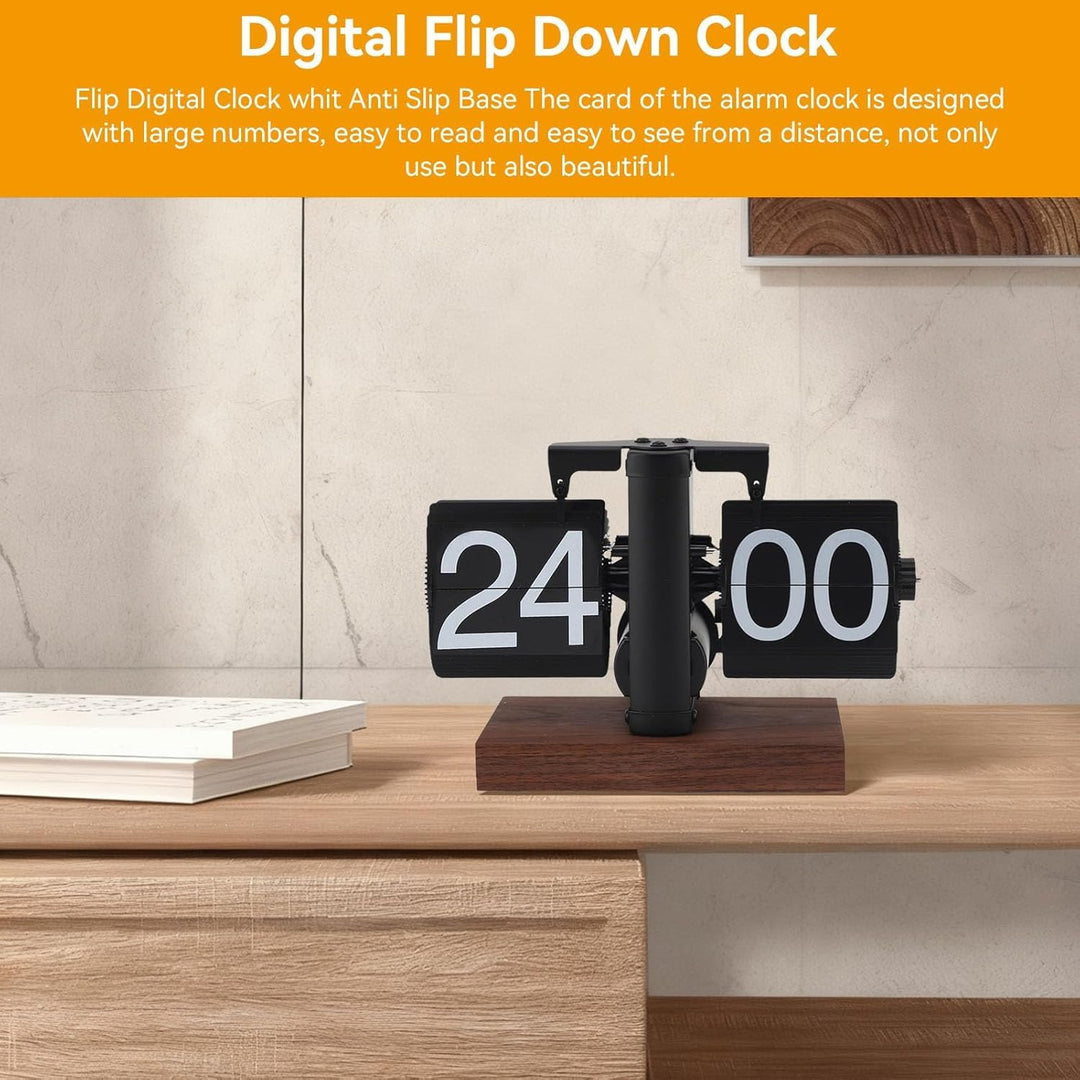 Retro-Flip-Uhr Digitale Klappuhr, Klappuhr, Vintage-Schreibtischuhr, Retro-Klappuhr, Batteriebetrieb