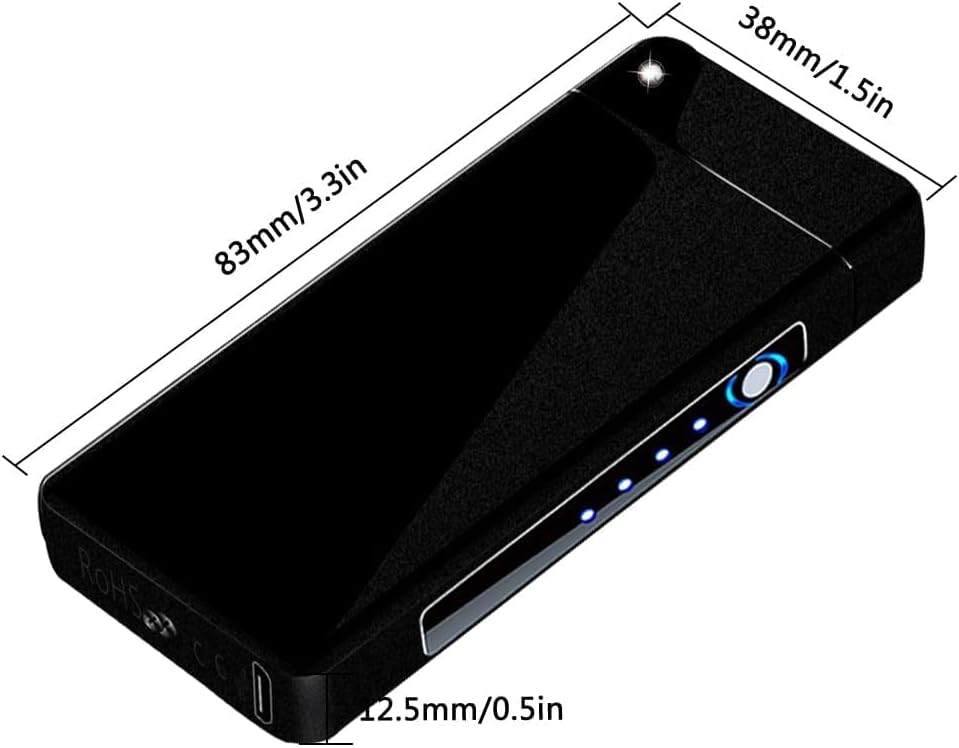 GADATOP Arc Plasma Flamme Feuerzeug USB wiederaufladbares, winddichtes elektrisches Feuerzeug für Ke
