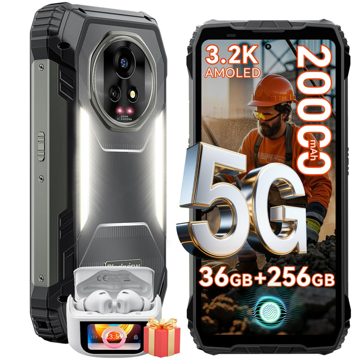 Blackview Xplore 2 Outdoor Handy Ohne Vertrag 5G, 20000mAh Outdoor Smartphone Android 15, 36GB+256GB