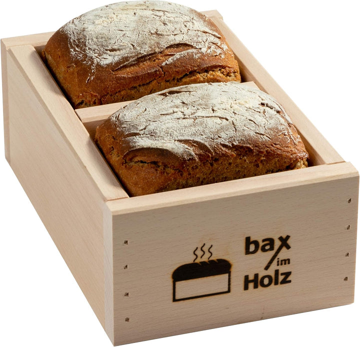 bax im Holz Brot-Holzbackrahmen aus naturbelassenem, massivem Buchenholz für leckeres, selbstgebacke