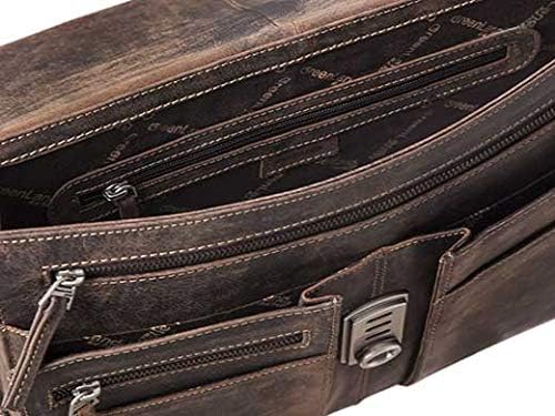 Greenland Nature Stone Portfolio Collegemappe Leder 36 cm