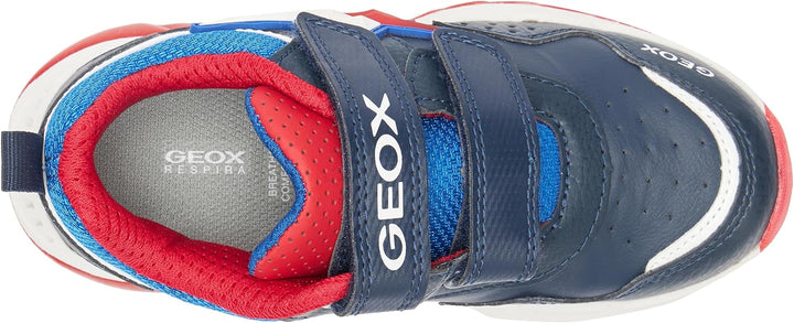 Geox Jungen J Spaziale Boy Sneaker 26 EU Navy Red, 26 EU Navy Red