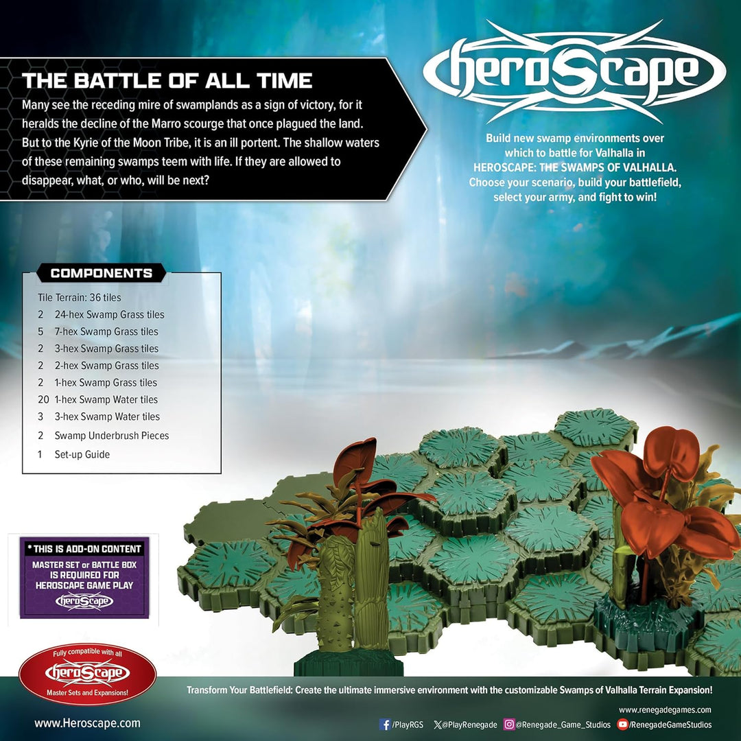 Renegade Game Studios Heroscape: The Swamps of Valhalla Terrain Expansion - Spiel-Erweiterung - Stra