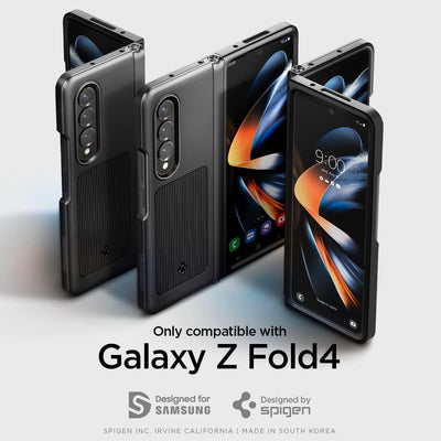 Spigen Neo Hybrid S Hülle Kompatibel mit Samsung Galaxy Z Fold 4 5G -Schwarz, Schwarz