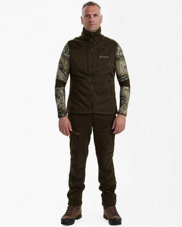 Deerhunter Excape Softshell Waistcoat Art Green S Grün, S Grün