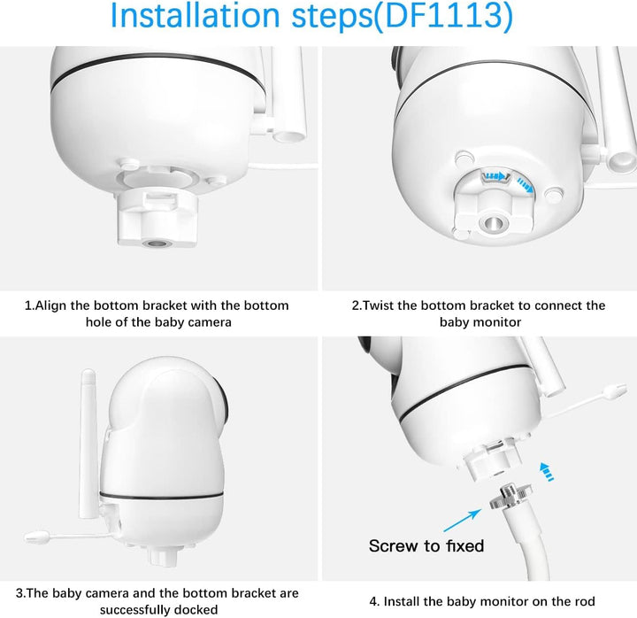 BECEMURU Halterung für HelloBaby HB6550 HB6250 HB65, Flexible Baby Kamera Holder für Blemil BL9064 B