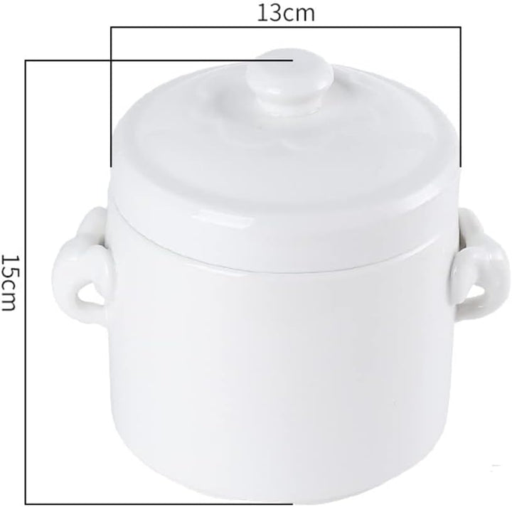 1000ML Glasschale für Mikrowelle Glaspfanne für die Mikrowelle Nicht Geeignet für Kochfelder, Braun