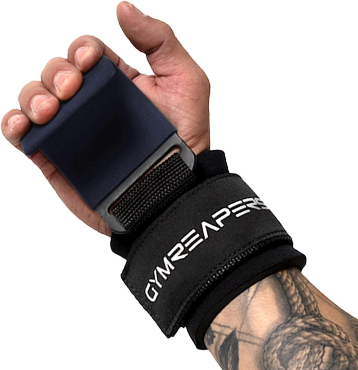 Gymreapers Weight Lifting Hooks (Pair), Heavy Duty Power Wrist Straps Hand Grip Support For Deadlift