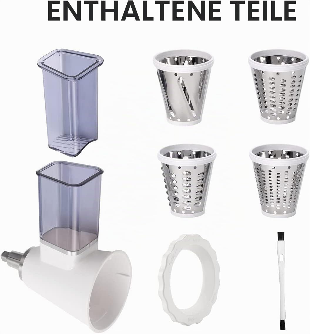 Slicer Shredder Aufsätze für ZACME Zubehör,Käsereibe, Edelstahl Gemüse Schneider für ZACME Zubehör,A