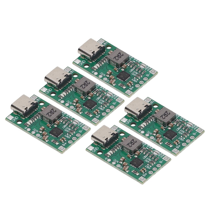 Type C Battery Charging Boost Board, 5PCS Circuit Protection Battery Charge Boost Module Multifunkti
