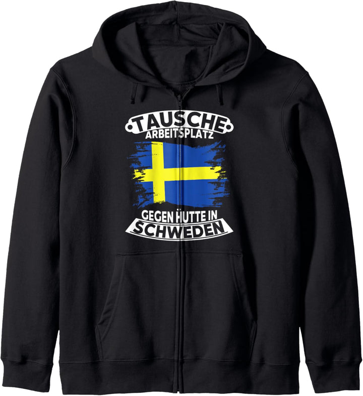 Tausche Arbeitsplatz gegen Hütte in Schweden Carp Fishing Kapuzenjacke