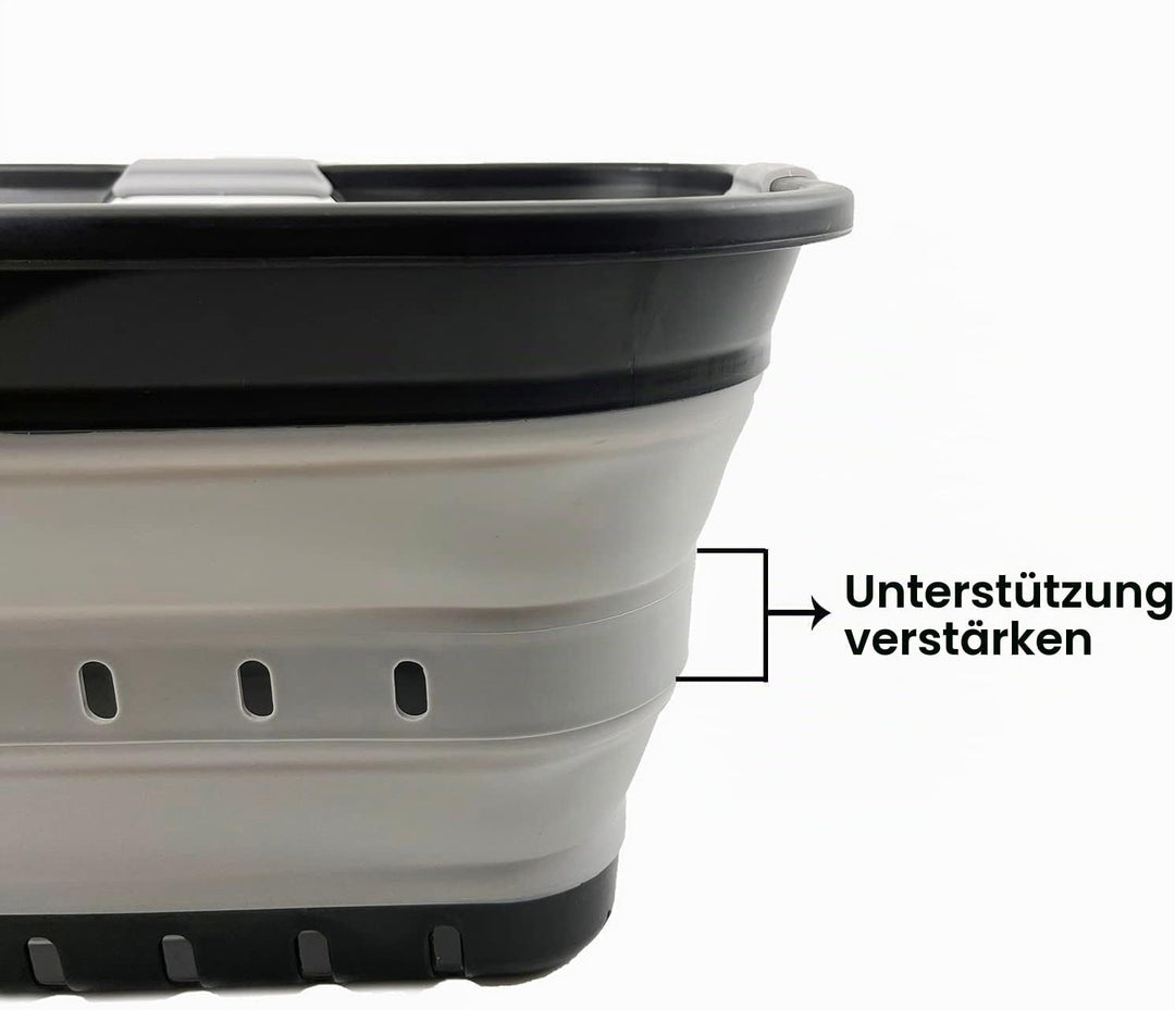 SAMMART 42L zusammenklappbarer Wäschekorb aus Kunststoff – faltbarer Pop-Up-Aufbewahrungsbehälter/Or